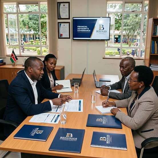 BENGIGGS financial advisory and governance meeting with Kenya flag
